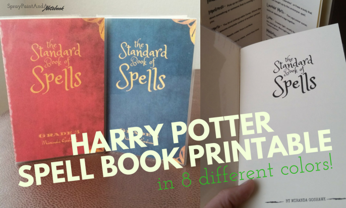 harry potter printable notebook covers
