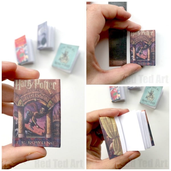DIY Harry Potter Mini Books (No Glue) - Red Ted Art - Kids Crafts