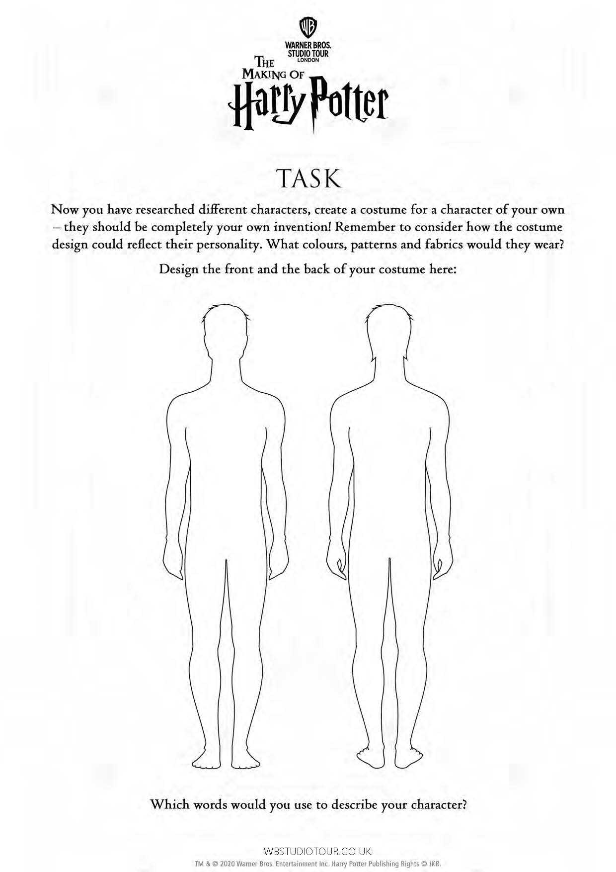 Activity Worksheets - Studio Tour at Home