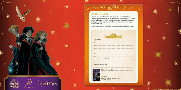 harry potter worksheet