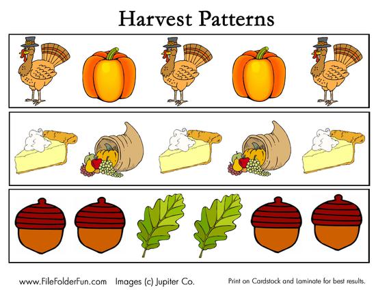 Harvest Pattern Printable