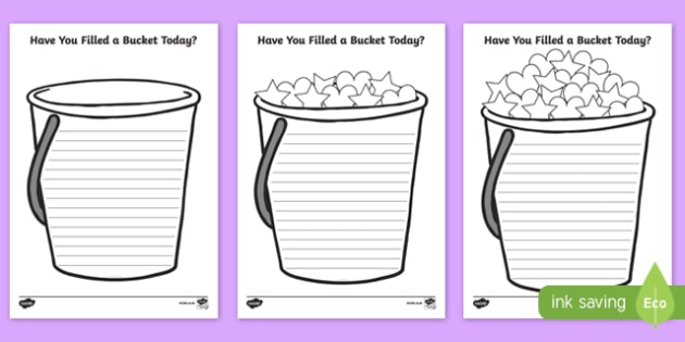 have you filled a bucket today worksheet