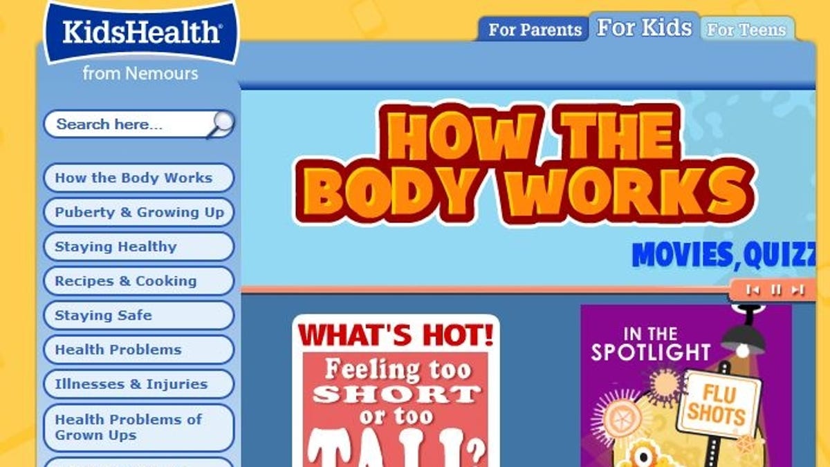 health websites for students