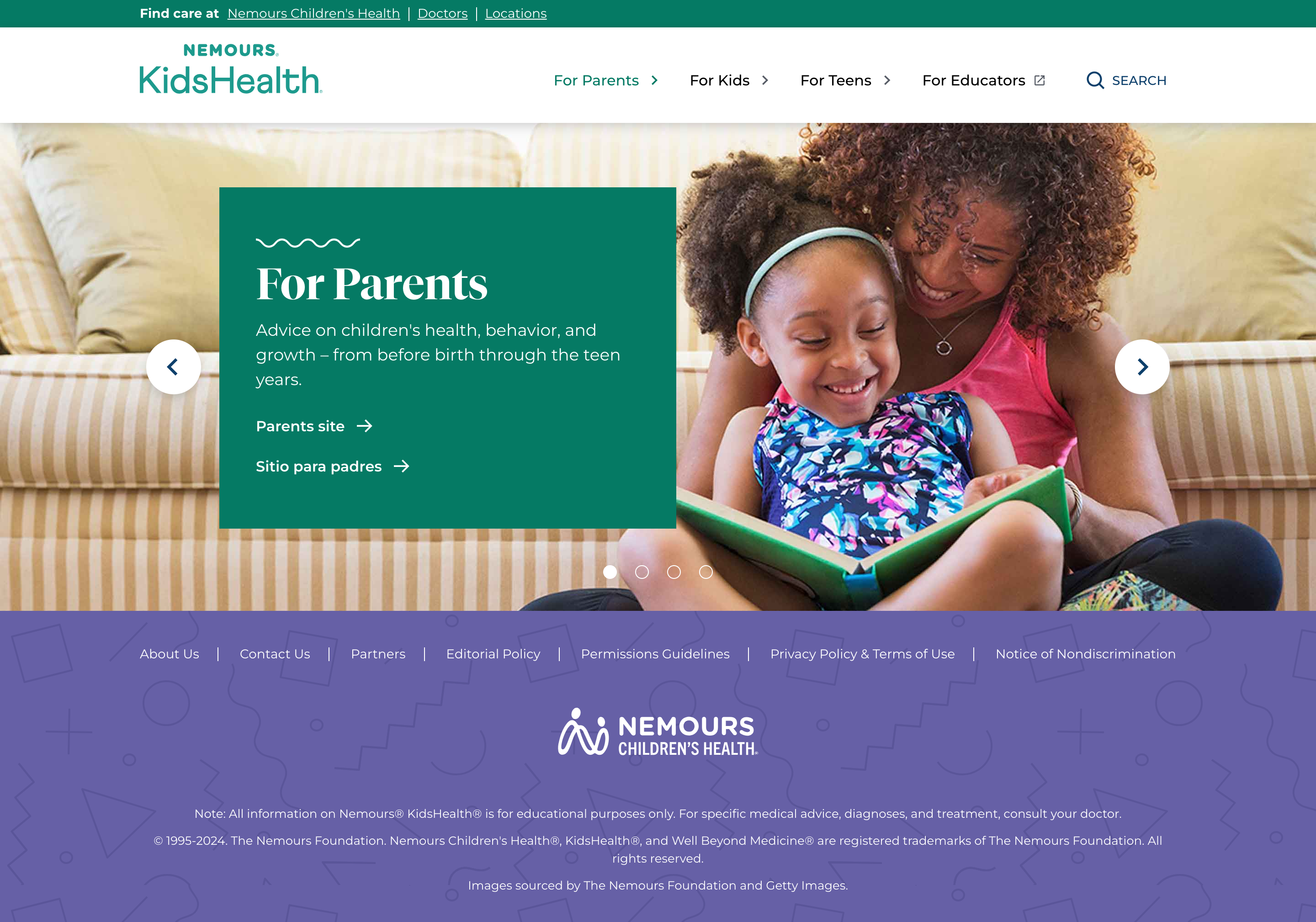 health websites for students