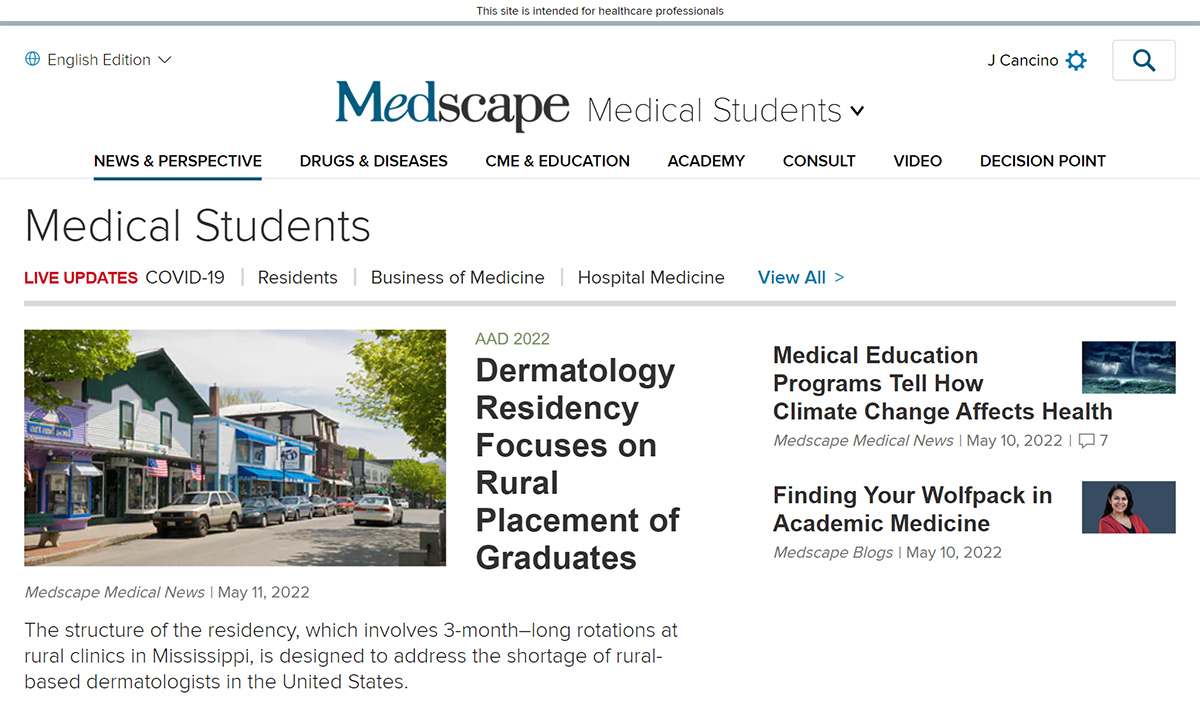 health websites for students