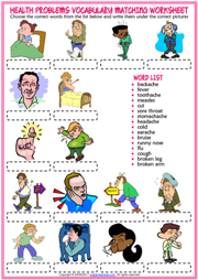 health worksheet for kids
