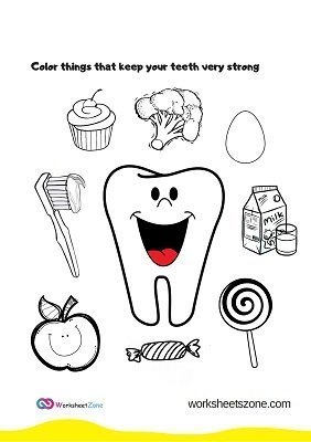 health worksheet for kindergarten