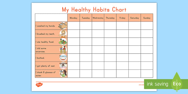 healthy lifestyle worksheet