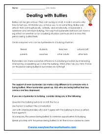 healthy living skills group worksheet