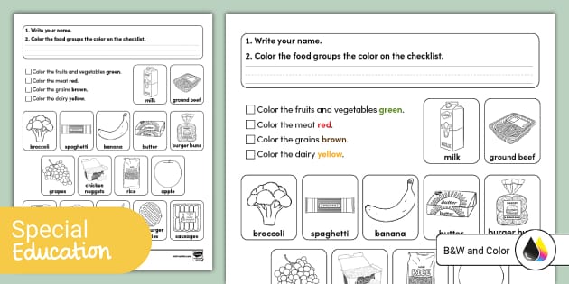 healthy living skills group worksheet
