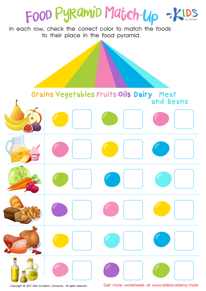 healthy worksheet
