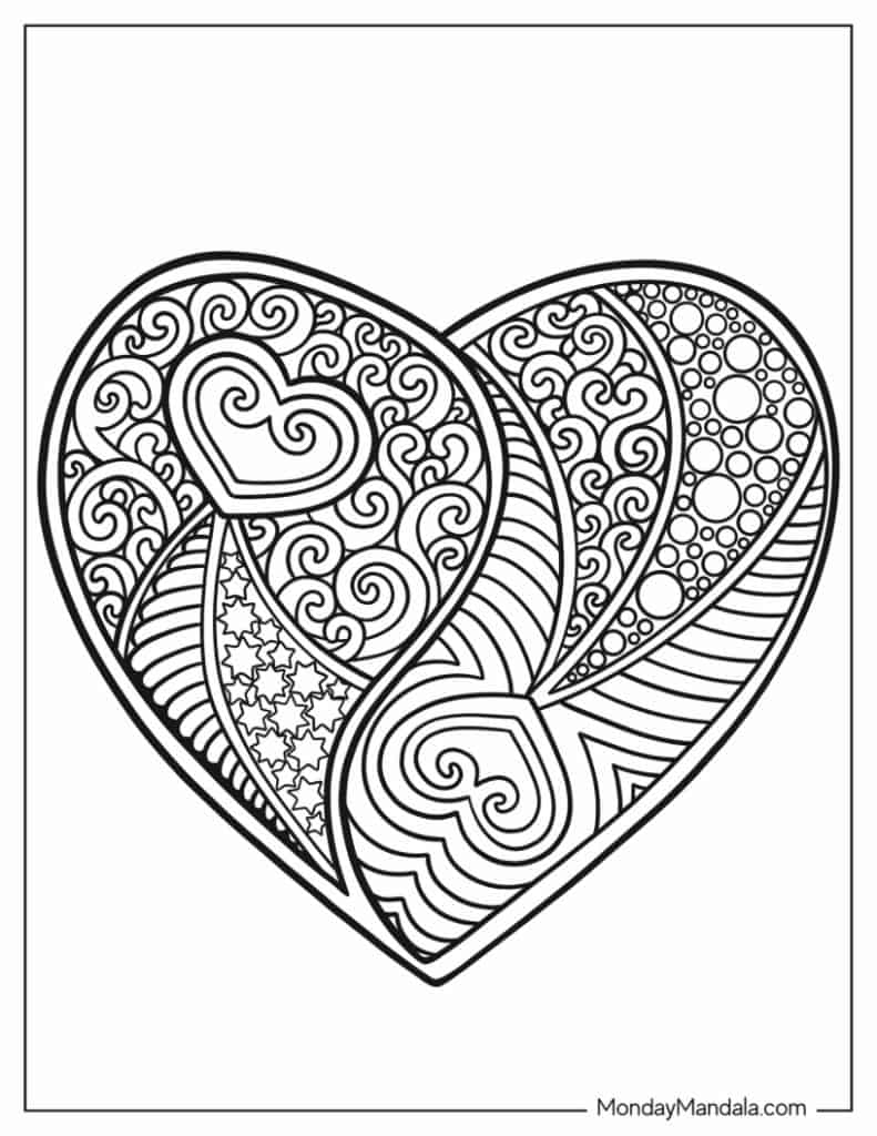 Free Heart Coloring Worksheet Download Free Heart Coloring Worksheet 