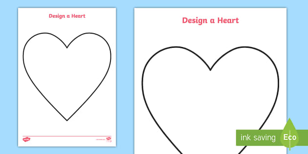 heart worksheet for preschool