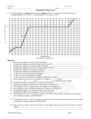 Heating and Cooling Curves Worksheet: Complete with ease ...