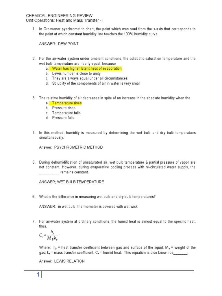 Understanding Key Concepts of Heat and Mass Transfer through ...