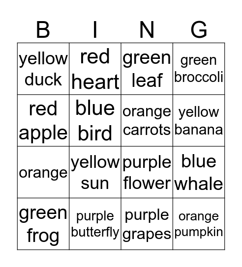 Hello Kitty Bingo Card