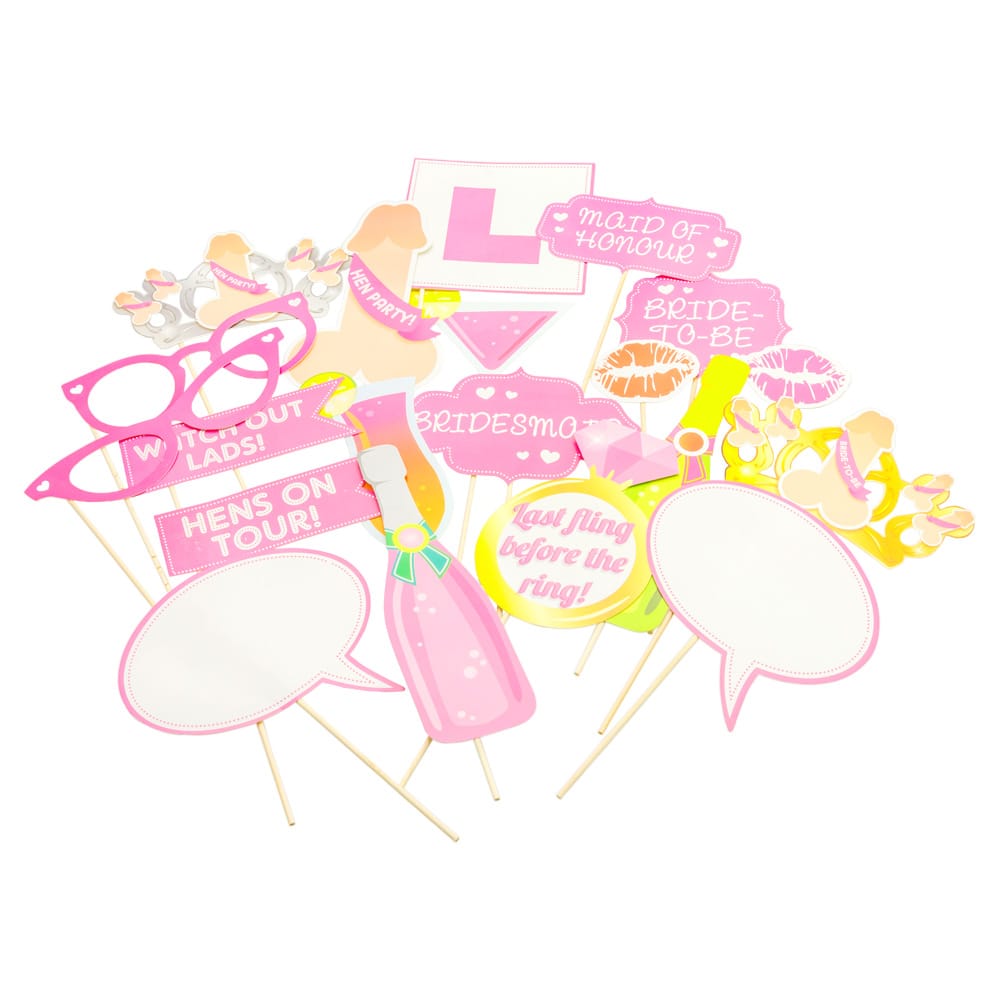 Hen Night Photo Props - £3.99 - 50+ In Stock - Last Night of Freedom