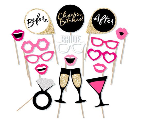 Printable Bachelorette Photo Booth Props Hen Party Photobooth ...