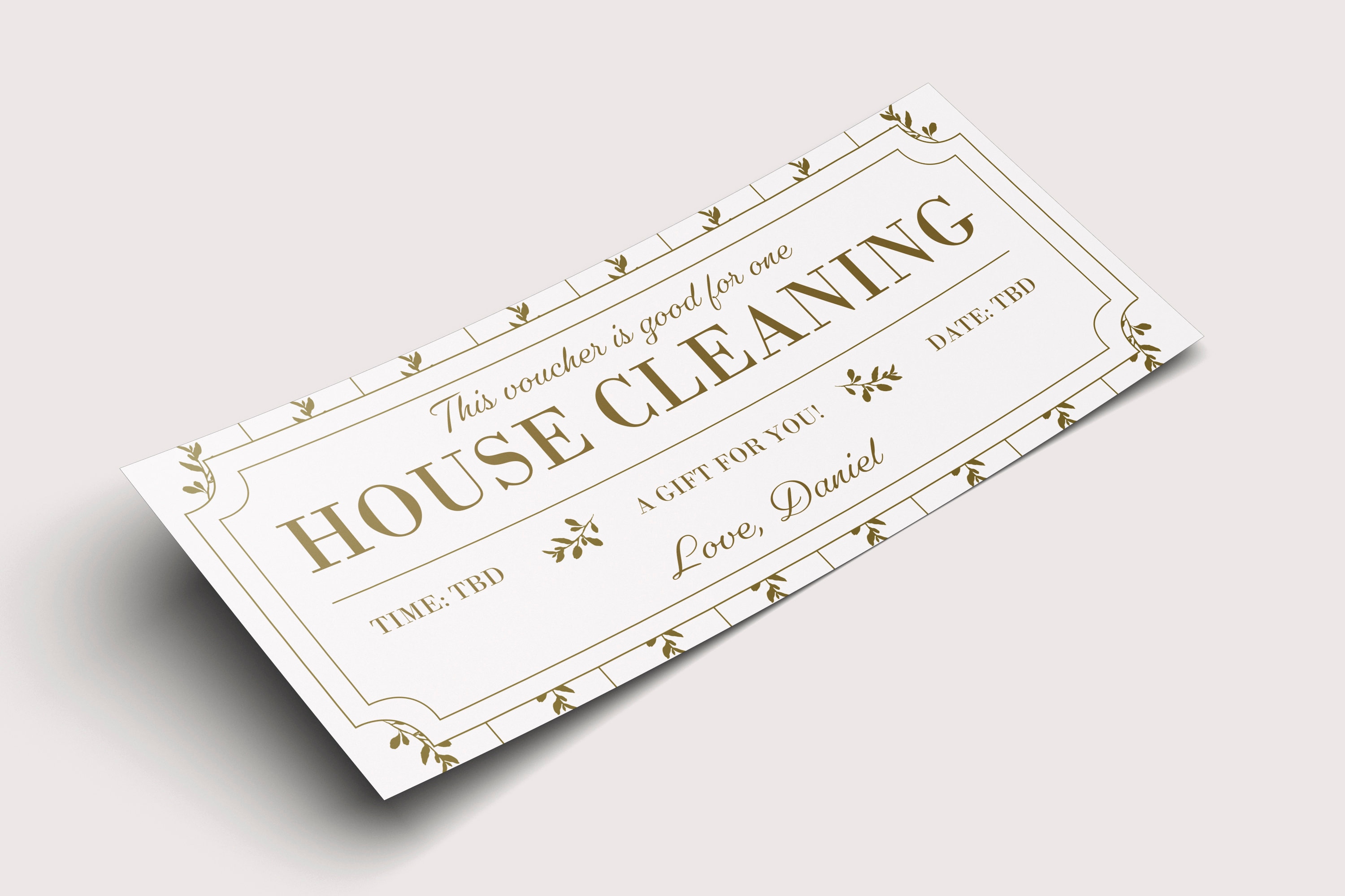 House Cleaning Coupon Voucher INSTANT DOWNLOAD EDITABLE Text ...