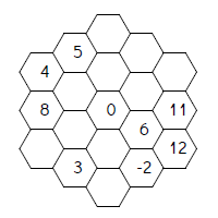 Magic Hexagon Worksheets | Dr Mikes Math Games for Kids