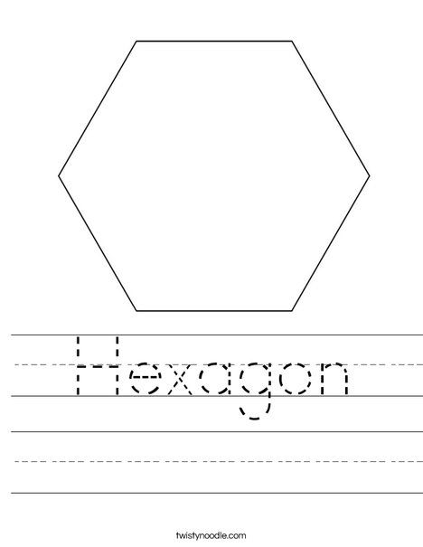 hexagon worksheet