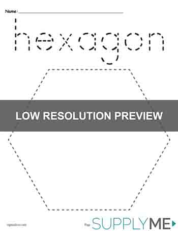 hexagon worksheet
