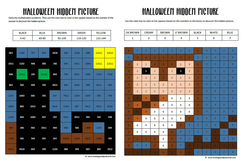 Halloween Hidden Pictures (free printables) - LBPC