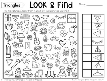 Free Hidden Picture Activities by Mrs Thompsons Treasures worksheets library