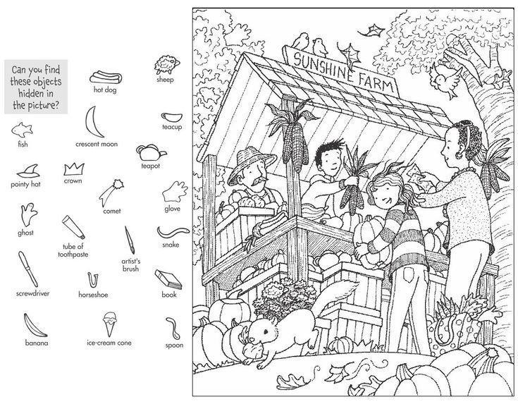 hidden pictures to printable
