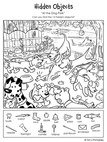 hidden pictures to printable