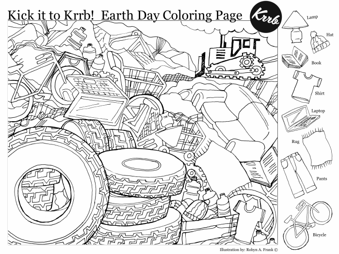 Earth Day Hidden Pictures Coloring Page - Printables 4 Mom