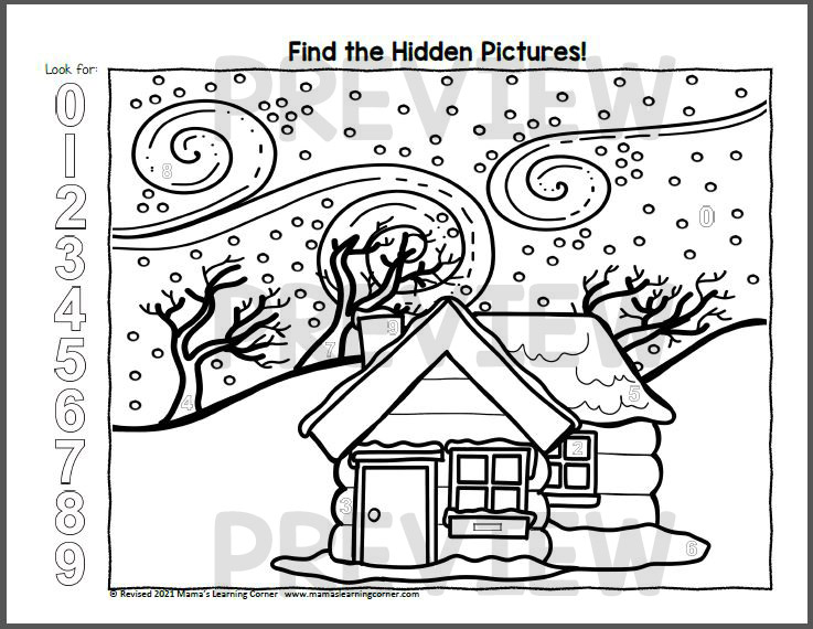 hidden pictures worksheet