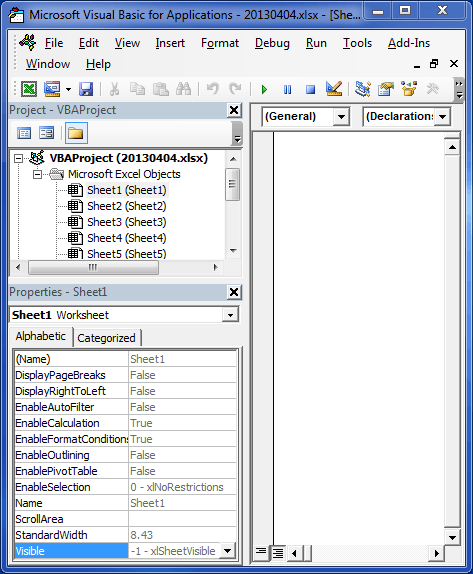 Make an Excel Worksheet Very Hidden - Excel University