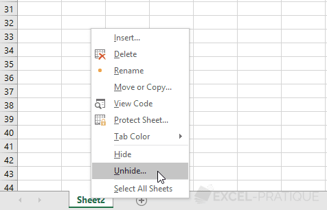 Three Options for the Worksheets Visible Property