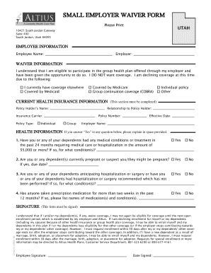 Insurance Waiver Template 2006-2024 Form - Fill Out and Sign ...