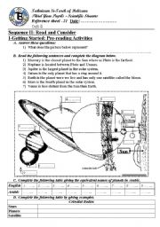 high school astronomy worksheet