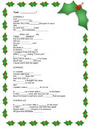 LAST CHRISTMAS - ESL worksheet by yoanalop
