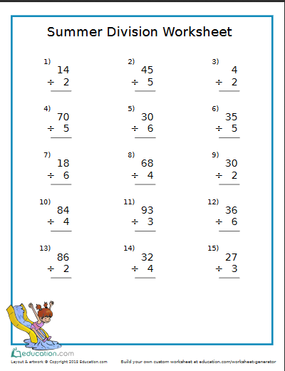 Free Division Worksheet from Education.com - Todays Catholic ...