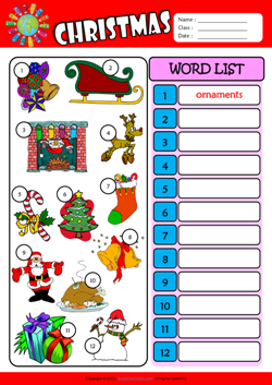 high school english worksheet christmas printables