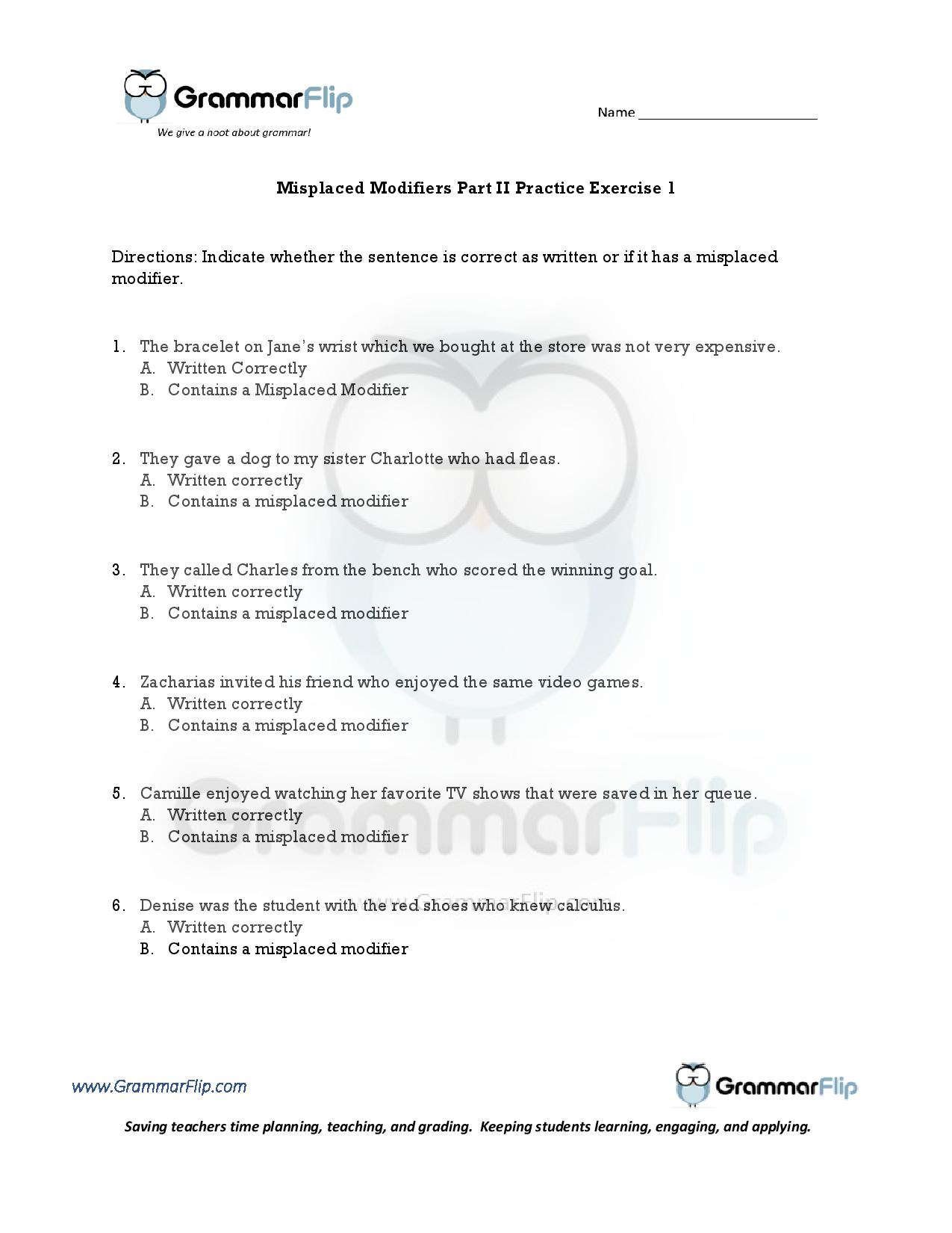 Worksheets
