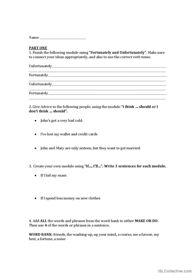 High School grammar : English ESL worksheets pdf &  doc