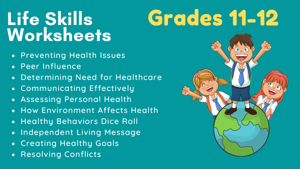 high school health worksheet