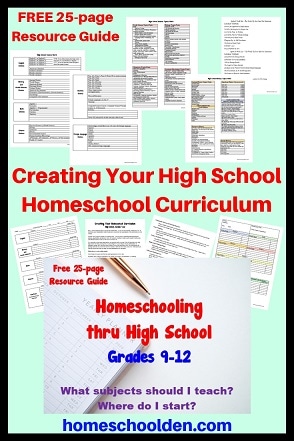 high school homeschool worksheet