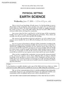 Earth Science Regents Exam Lesson Plans &  Worksheets