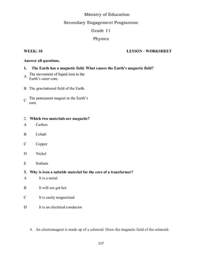 high school physics worksheet