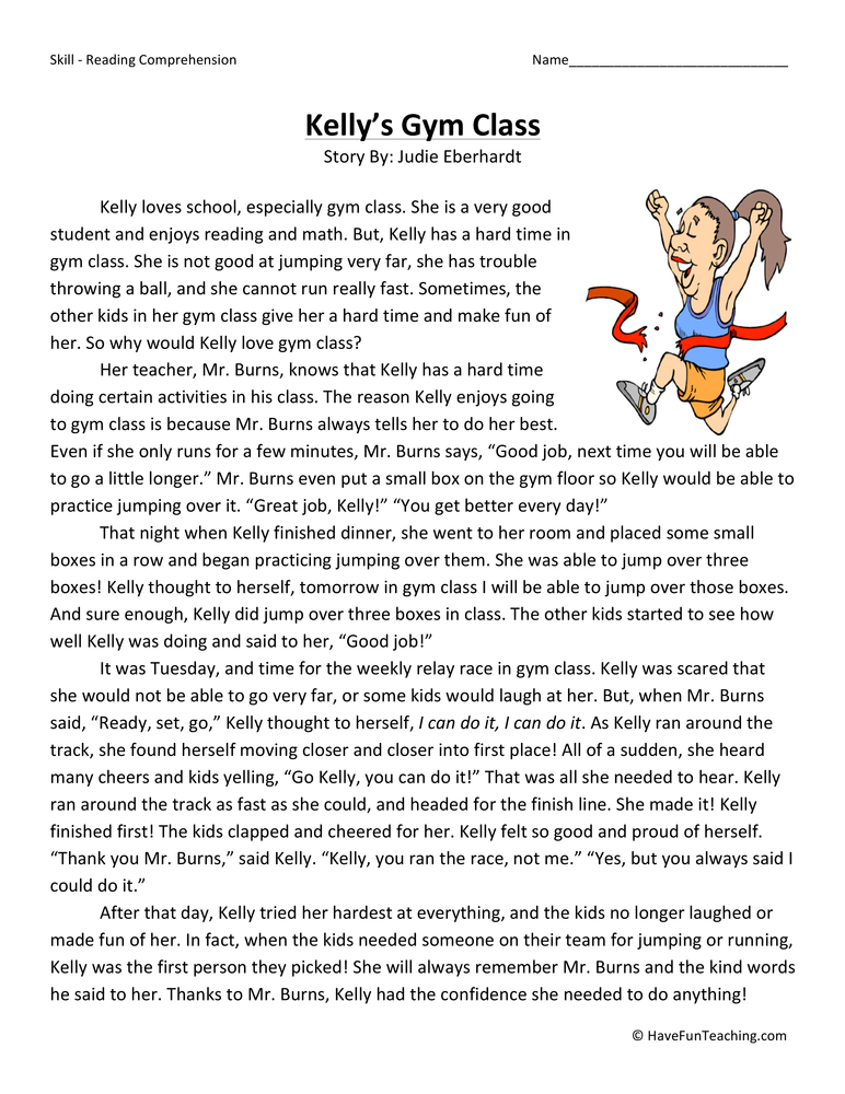 high school reading comprehension worksheet with answer key