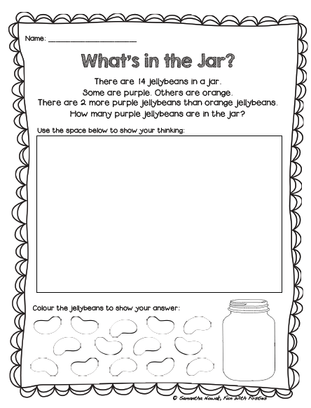 Fun With Firsties: FREE Addition Math Station Worksheet &  Noise ...