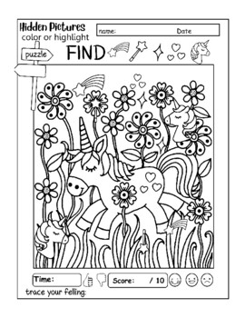 highlights hidden pictures printable worksheets