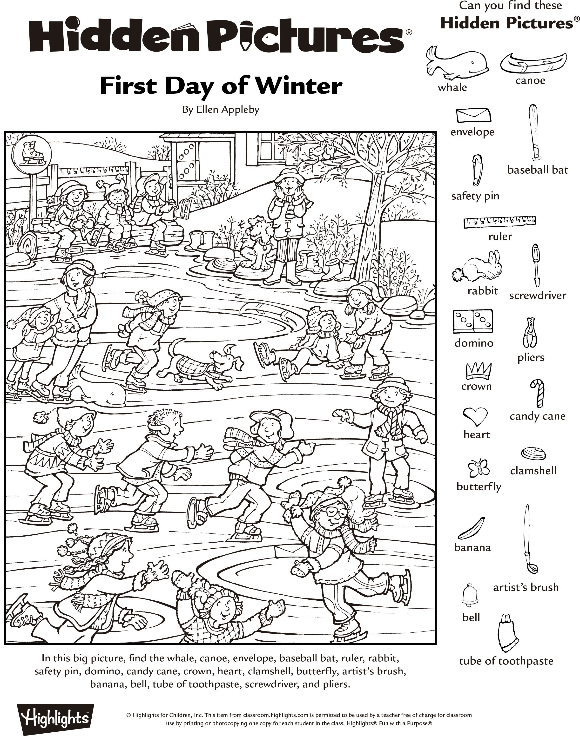 Hidden Picture Worksheet Pdf 8ED