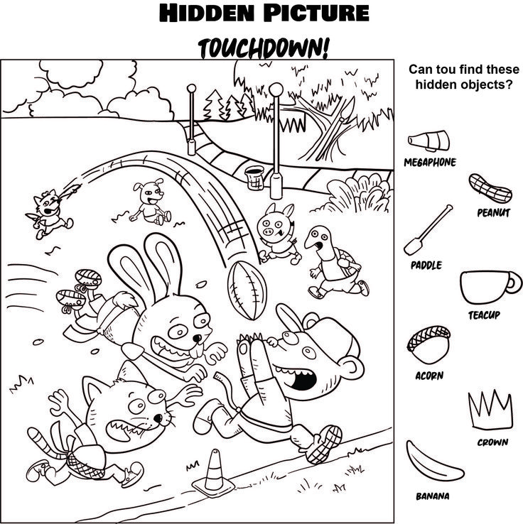 highlights hidden pictures printable worksheets